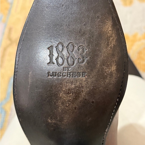 Men’s Lucchese Brown Leather Boots - Sz 10 - Picture 5 of 11